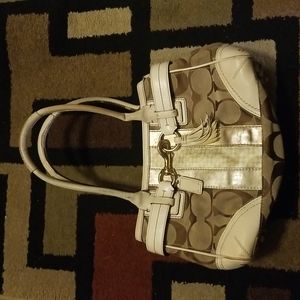 Vintage Coach Logo Handbag Purse